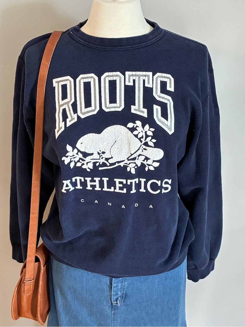 True Vintage 90s Roots Athletics Canada Crewneck Sweatshirt